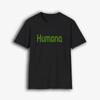 Футболка мужская Humana черная с логотипом S-5XL