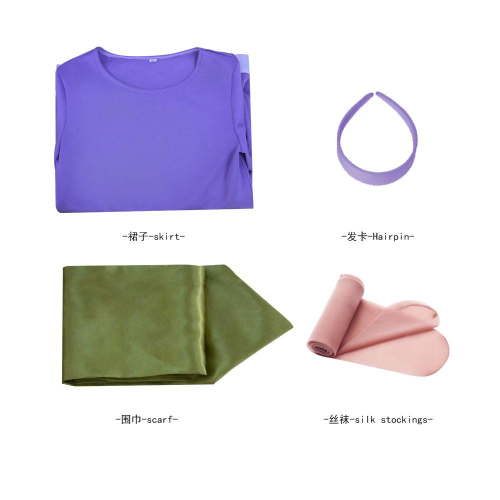 Scooby-Doo Velma Dress Daphne Halloween Costume for Women Kids Cosplay Outfits