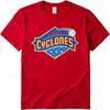 Бренд летняя женская футболка Brooklyn Cyclones Дизайн с логотипом бейсбольной команды Короткий рукав Для тренировок Круглый вырез Футболка хлопковая футболка