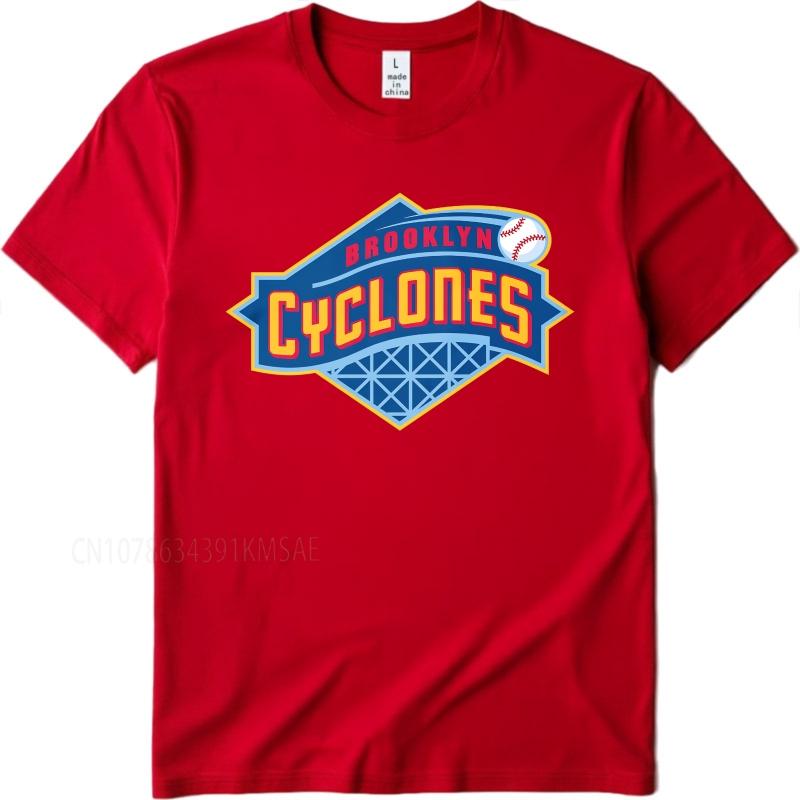 Бренд летняя женская футболка Brooklyn Cyclones Дизайн с логотипом бейсбольной команды Короткий рукав Для тренировок Круглый вырез Футболка хлопковая футболка