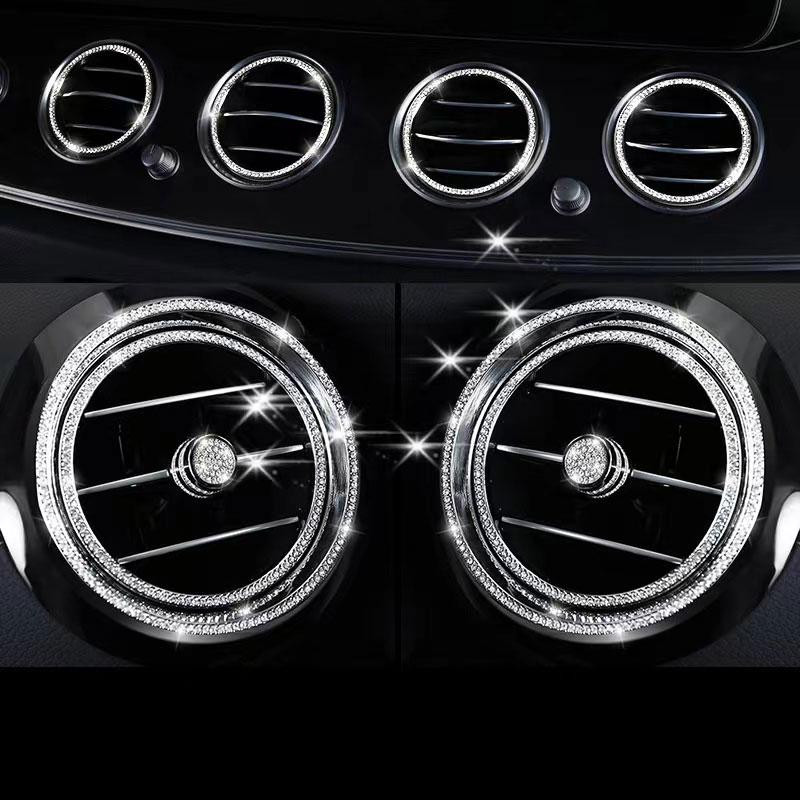 Для Mercedes Benz C GLC Class W205 X253 Накладка на центральную консоль с бриллиантами, кристаллическая наклейка, аксессуары для интерьера