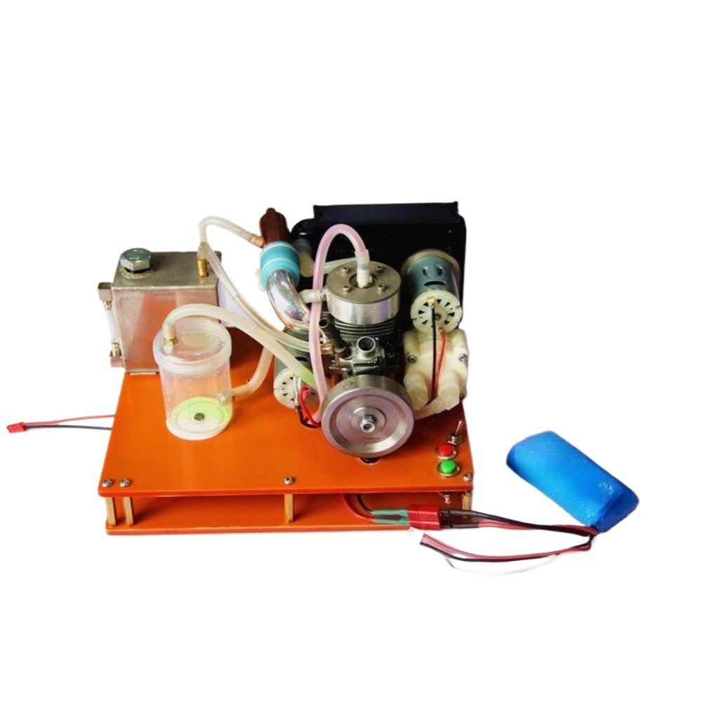 Miniature Two Stroke Water Cooled NIKKO Engine Cooling System Modification Debugging Completed Engine Model Finished Product
