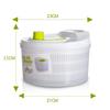 3L Large Salad Spinner Quick Easy Multi-Use Lettuce Dryer Kitchen Vegetable Dryer Drainer Strainer for Home Kitchen Colanders