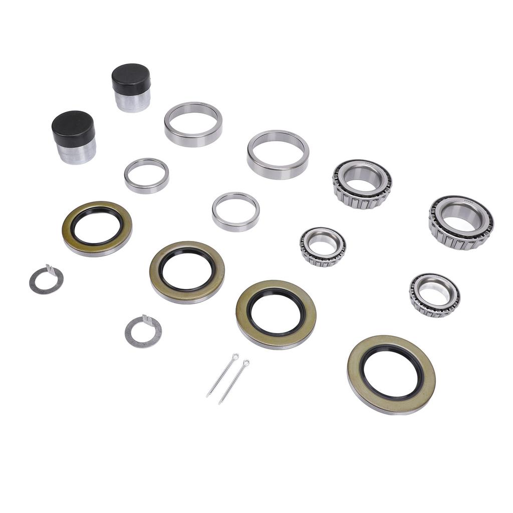 2 Sets Trailer Wheel Hub Bearing Kit with Bearing Protectors 25520 LM67010 for 1 1 4in and 1 3 4in 5200lbs Axle Spindles
