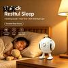 Rechargeable Sleeping Aid White Noise Sound Machine with Bluetooth-compatible Speaker, Portable Baby Sleep Soother for Nursery Aid, USB Speaker