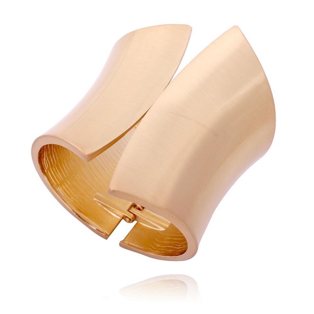 Metallic Finish Wide Cuff Bracelet Extra Wide Statement Wrist Cuff Metal Bangle Party Wear