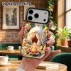 Чехол для телефона: 2D плоский, подходит для защитного чехла iPhone 18 17 16 15 14 13 12Pro, палатки для лесного кемпинга, идеальный подарок на Рождество и Хэллоуин