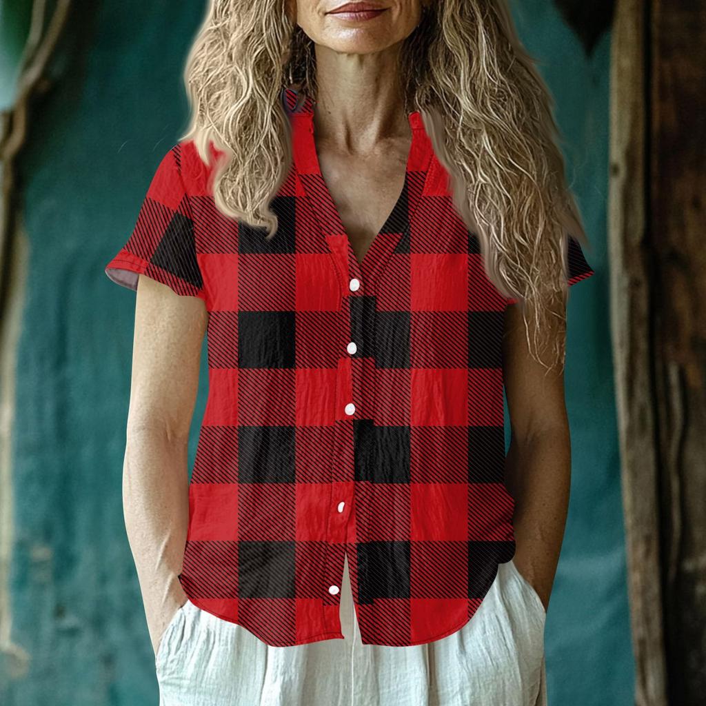 Женская повседневная футболка с коротким рукавом и V-образным вырезом, футболка с принтом