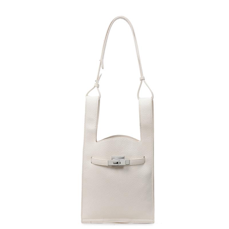 Тренд и мода простой нишевый шоппер с узором личи женский универсальный в зарубежном стиле легкий высококлассный мессенджер