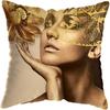 Home Decor Fashion Afro Black Women Girls Sofa Pillowcases Bedroom Living Room Decor Cushion Covers