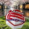 Custom Name Personalized football team Print Umbrella, Auto Open Close, 8‑Rib Sturdy Frame, Commute Camping Hiking Use, Birthday Gift