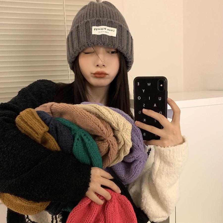 Stylish Fit Loose Winter Beanie Soft Cotton Yarn For Large Heads Warm And Cozy