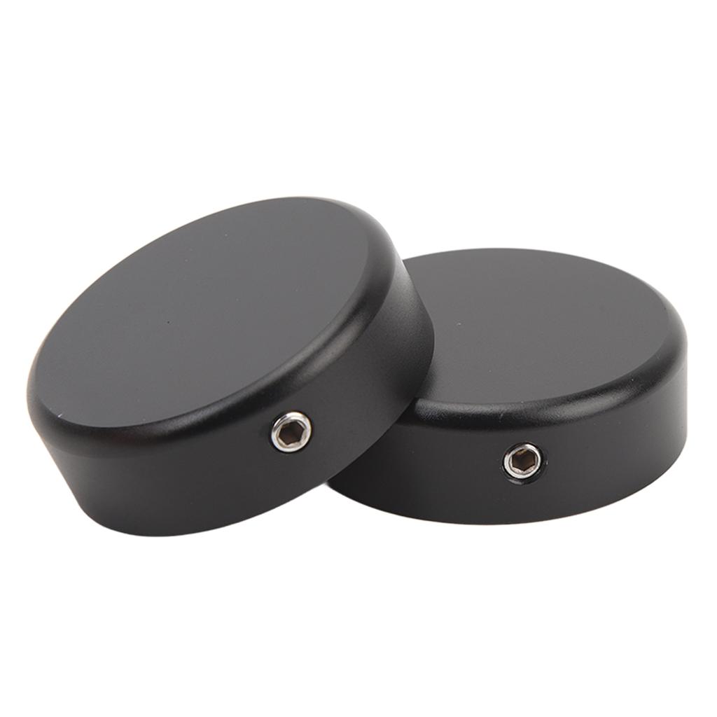 2Pcs Front Fork Stem Cover Durable Delicate Look Upper Fork Stem Cover Axle Nut Cap for CMX 250 300 500 Black