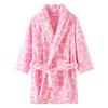 Kids Flannel Bathrobe Boys Girls Skin-friendly Soft and Comfortable Robe with Pockets