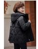 Женская осенне-зимняя куртка однотонная с капюшоном свободная короткая утолщенная ветрозащитная куртка для мам