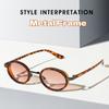 New Retro Fashion Oval Metal Sunglasses Outdoor UV Sun Shades Eye Protection Goggles Women Men Small Frame Sun Glasses