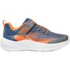 Skechers Детские мальчишеские кроссовки Microspec Advance Sports Удобные Нескользящие Дышащие Низкие Повседневные Кроссовки Детские Синие Оранжевые 403926L-NVOR