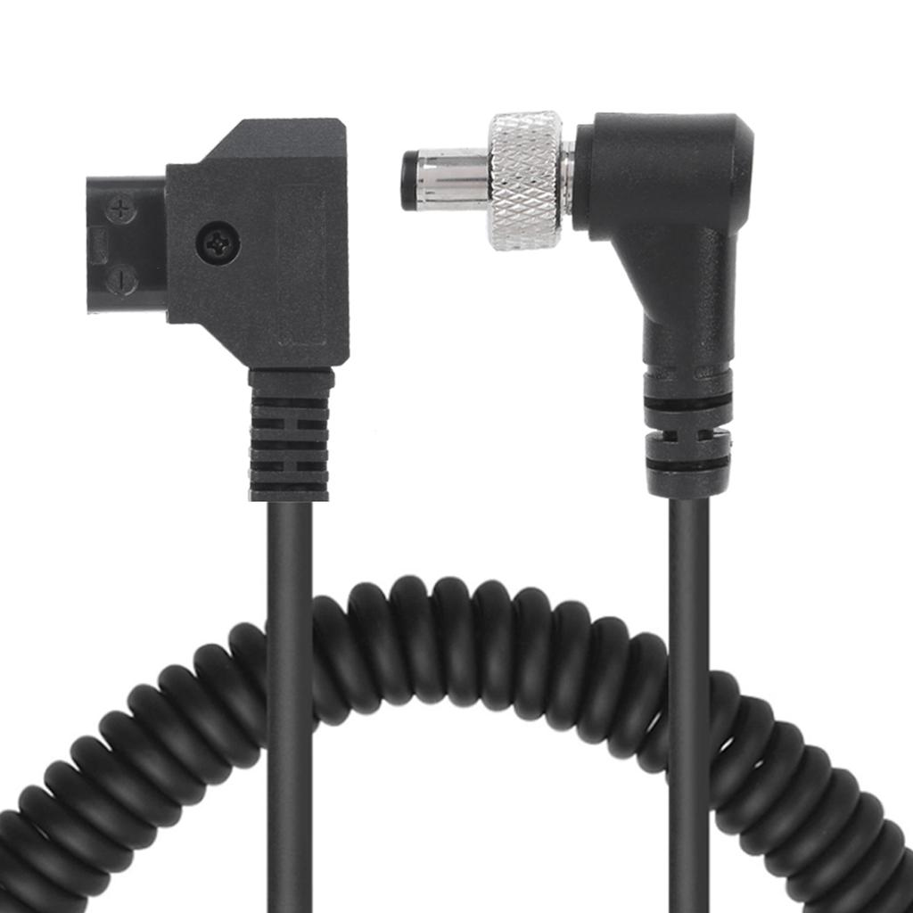 D‑TAP Plug to DC Port DC Monitor Supply Cable Plastic Black Spring Power Wire with Lock