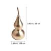 Feng Shui Gourd Ornaments Copper Small Decor Adorn Desktop Retro Decorative Figurine