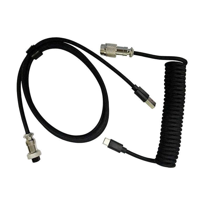 3M Механическая клавиатура Спиральный кабель USB-провод для клавиатуры Механическая клавиатура Авиатор Настольный компьютер Авиационный разъем