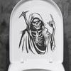 Fun-m178 Halloween Scythe Cape Skull Home Toilet Toilet Decoration Sticker