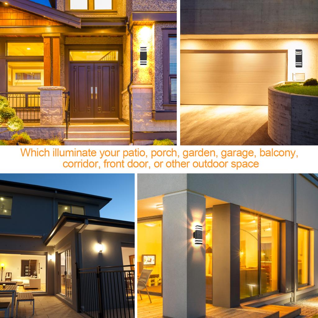 Настенное бра от заката до рассвета, алюминиевый настенный светильник, IP65, водонепроницаемое настенное освещение