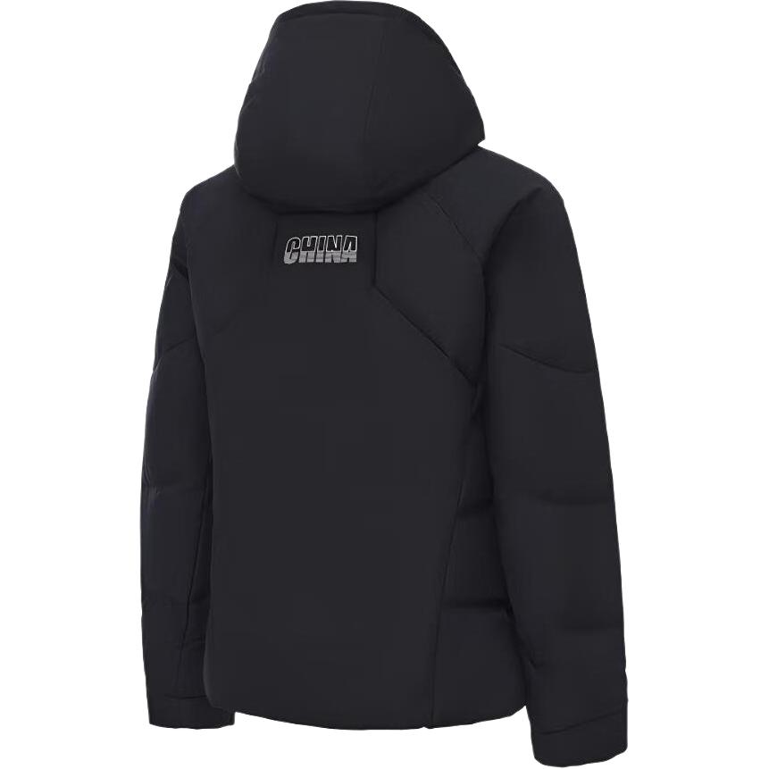 Li-Ning Простая Повседневная Универсальная Теплая Пуховая Куртка с Капюшоном Унисекс Верхняя Одежда AYMV099-1