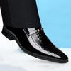 Men Classic Dress Shoes Crocodile Leather Business Casual Formal Sneakers Plus Size Office Wedding Party Oxford Shoes