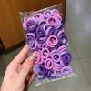 100 шт. женские и женские разноцветные нейлоновые эластичные резинки для волос, резинки для волос, резинки для волос, аксессуары для волос