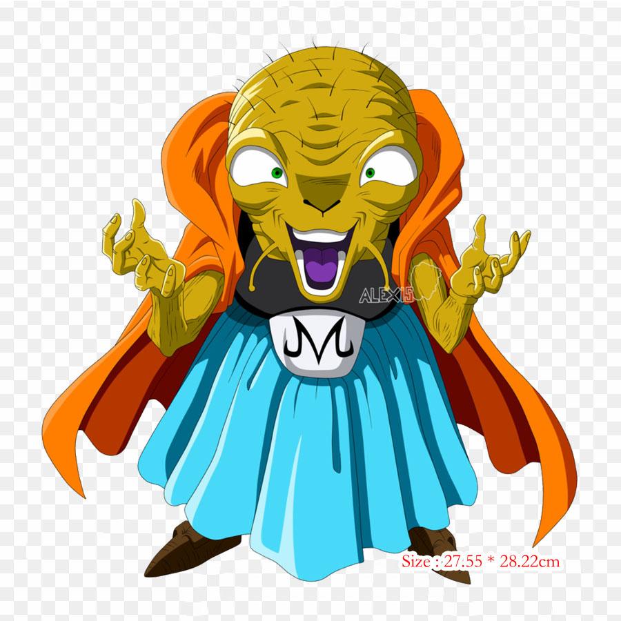 Patches For Clothes Bag Iron On Thermal Stickers Aura Super Saiyan Transparent Goku Uub Pattern Washable Heat Transfer