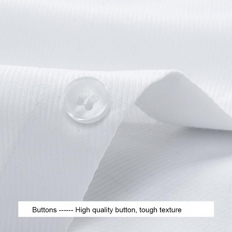 Мужская повседневная деловая рубашка большого размера с длинными рукавами, белая, синяя, черная, умная, мужская, социальная, классическая рубашка для больших размеров