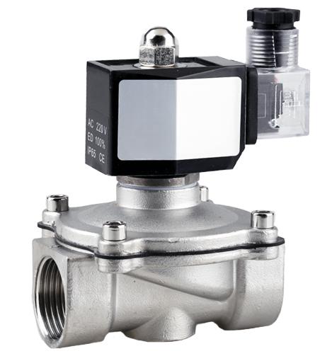 24В DC 220В AC DN15-50 1/2" 3/4" 1" - 2" BSP Внутренняя резьба Уличный Водонепроницаемый Электромагнитный клапан Нержавеющая сталь 304 Вода Газ Масло