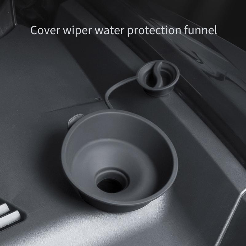 Силиконовая жидкость для омывателя лобового стекла, герметичная стеклянная воронка для воды, сетка для заливного отверстия для модели 3/Y, без разливов, простота обслуживания