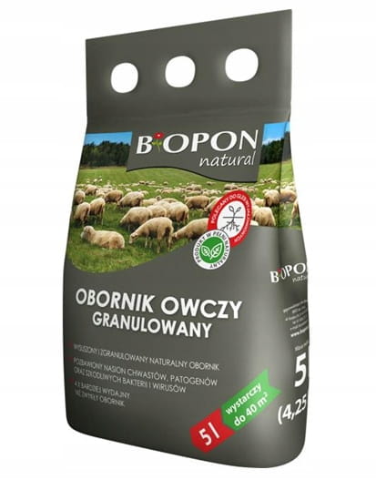 Granulated sheep manure 5L. Ideal fertilizer for sterile soils.