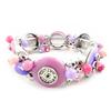[H4441] - Designer Bracelet 'Liberty' Pink Purple