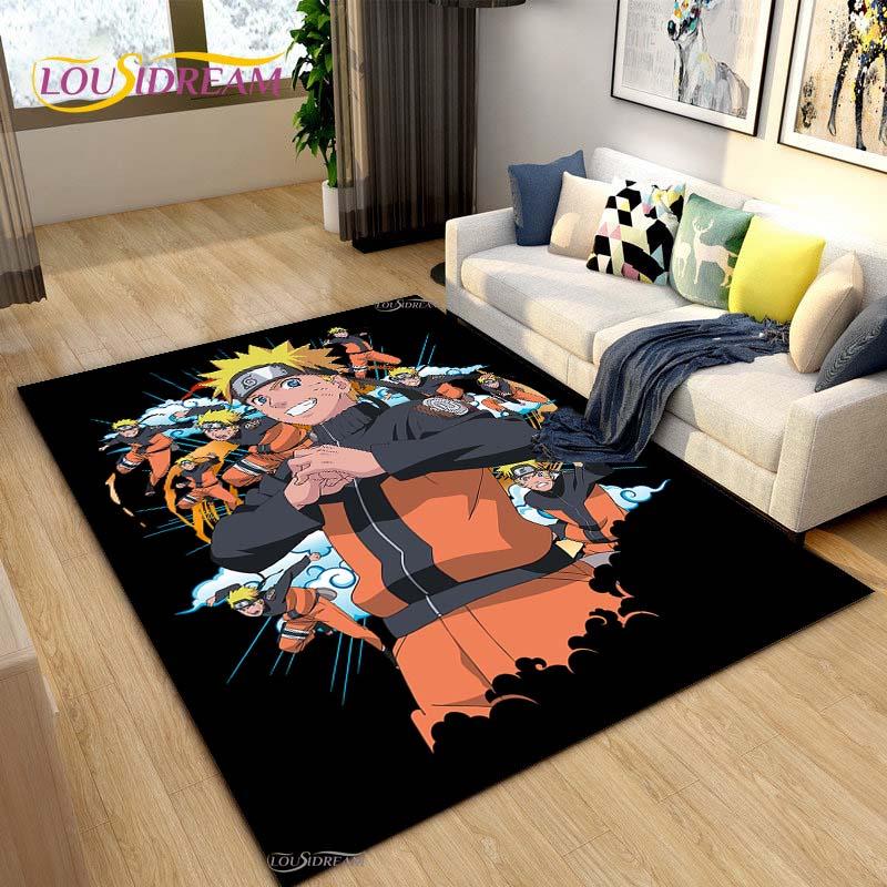 Ковер Bandai Naruto Мультяшный Аниме для Гостиной Спальни Милые Коврики Кухонная Дверь Детские Нескользящие Напольные Коврики Alfombra Подарок на День Рождения