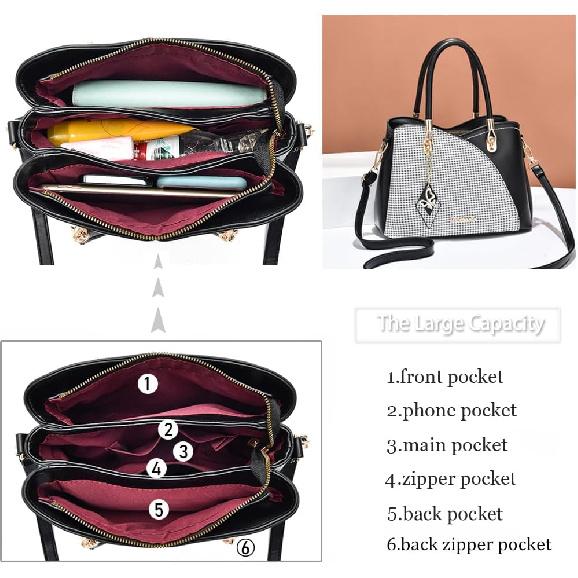 Purses and Handbags Top Handle Satchel Shoulder Bags Tote Bag for Ladies