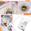 100Pcs/Bag Anti-Clogging Disposable Filter Screen Disposable Sink Strainer Bag Dishwashing Sink