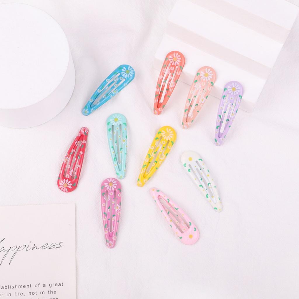 20PCS Printed Colourful BB Clips Ins Cute Teenage Girls Kids Hair Clips Small Fresh Broken Hair Side Clips
