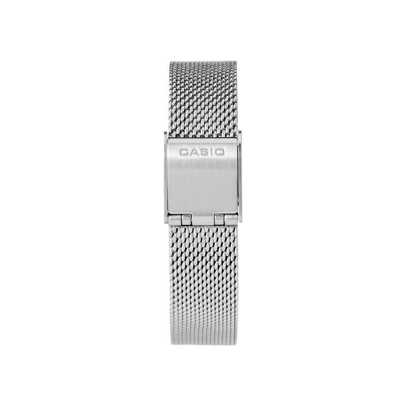 Casio Ретро маленькие часы на серебристом ремешке водонепроницаемые часы stainless steel strap кварцевый механизм stainless steel strap японские и корейские часы LA670WEM-7
