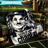 1PC Custom Name Blanket Silent Laughter Charlie Flannel blankets Patterns Throw Blanket All-Season Soft Gift for Couch, Bed, Camping, Birthday gifts