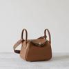 Half Wax Thread Lindi Bag Mini Top Layer Togo Cowhide Leather Single Shoulder Handbag Crossbody Women's Bag Doctor Bag Crossbody Bag