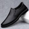Мужская спортивная обувь, лоферы, мужские нескользящие кожаные слипоны, черные туфли для вождения, кроссовки, мужские модельные туфли, легкая дышащая обувь на плоской подошве