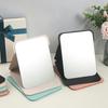 Portable PU Leather Folding Makeup Mirror - Square, Vintage Design In Large, Medium, Small for On-the-Go Beauty and Touch-Ups.