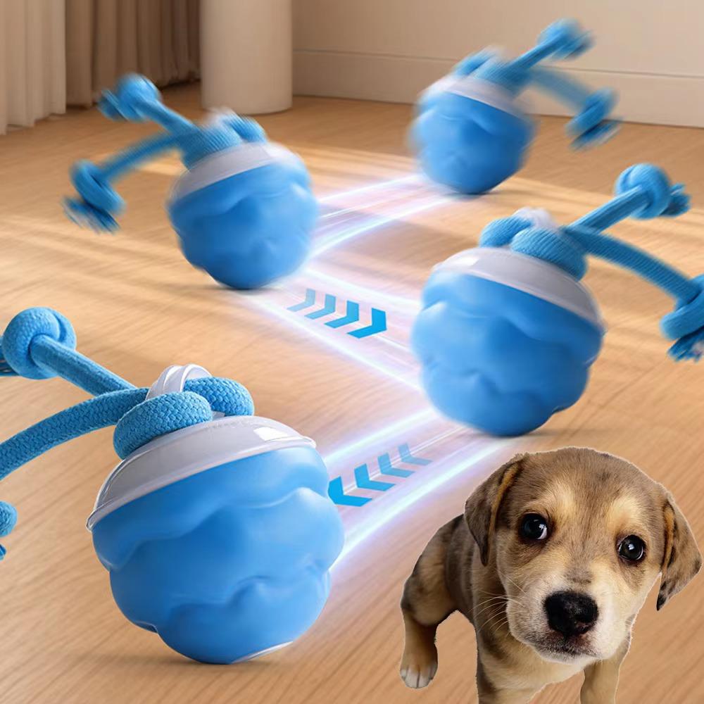 Автоматический прыгающий электрический мяч-игрушка для собак, устойчивый к укусам, интерактивный мяч для собак, для маленьких/средних собак