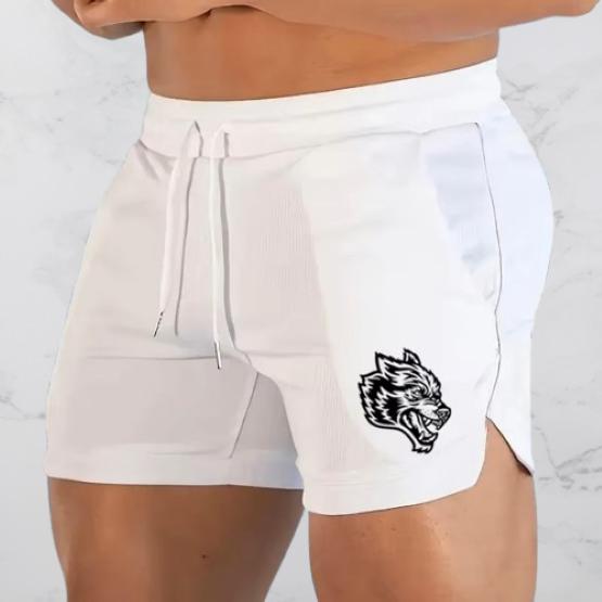 Wolf Muay Thai Kick Boxing MMA Mixed Marcial Art Shorts Men Women Unisex Elastic Belt Quick Dry Airwear Sport Gym Fitness Workout