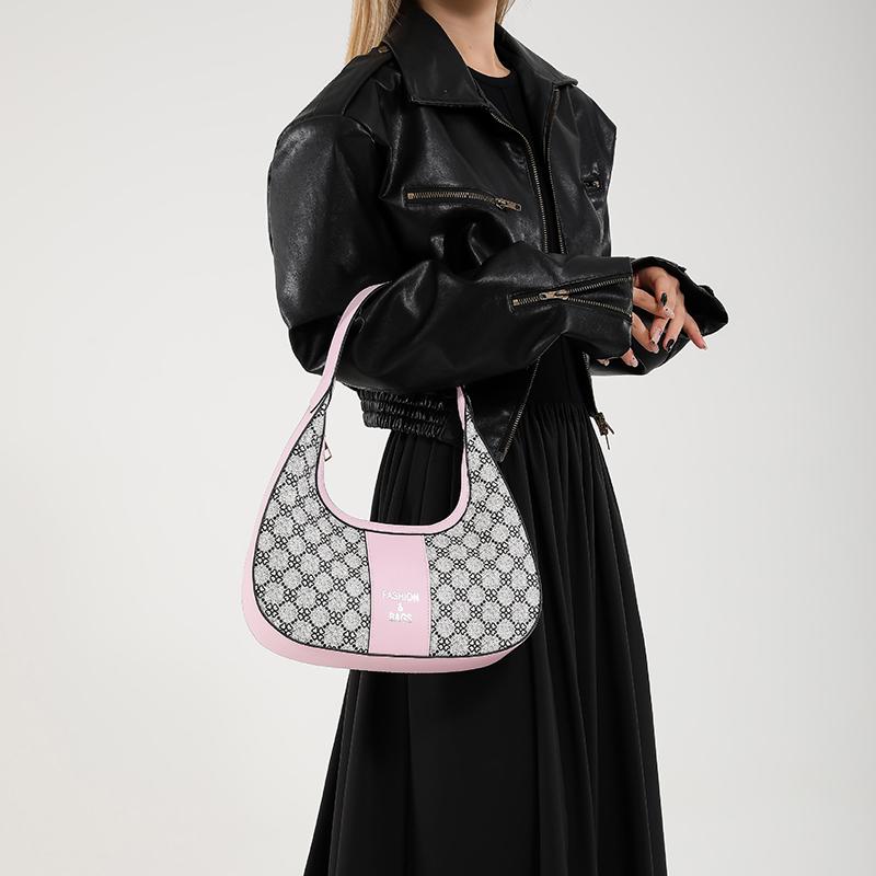 Vintage Letters Shoulder Crossbody Bags for Women Handbag Purses New Underarm Messenger Bags Female High Quality Hobo Bag CLE