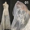 50*135см Тюль с бамбуковой вышивкой Ткань Эстетика в китайском стиле Художественная Ткань для дизайнерского платья Ханфу Ручная работа DIY Вуаль Пряжа