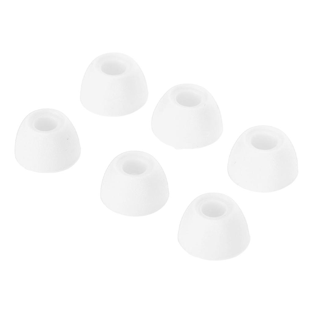 3 Pairs Ear Tips Soft Silicone S M L Size Replacement Earbuds Cover for Galaxy Buds 2 SM R177 White