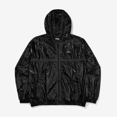 Fila Ветровка с капюшоном, глянцевая